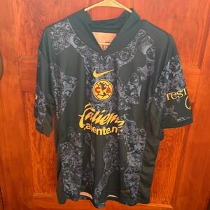 Club America Nike Dri-fit Men's  Soccer Jersey #13 Lopez